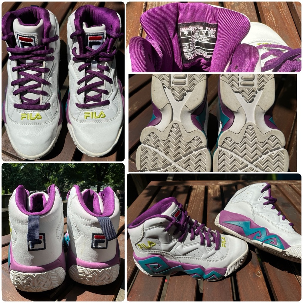 Limited edition Fila Unisex youth basketball sneaker size 4. Like new.